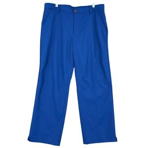 IZOD Golf‎ Men's 36 x 29 Blue Slim Fit Polyester Golf Pants Athleisure